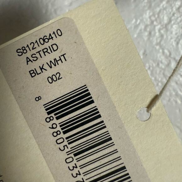 Mara Hoffman Astrid Black White Gingham Plaid Triangle Bikini Swim Top Size L - Picture 7 of 7